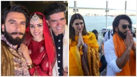 Ranveer Singh and Kriti Sanon walked the ramp for Manish Malhotra at Varanasi's Namo Ghat