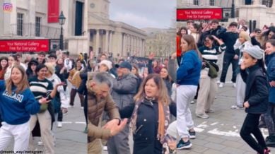 crowd in london