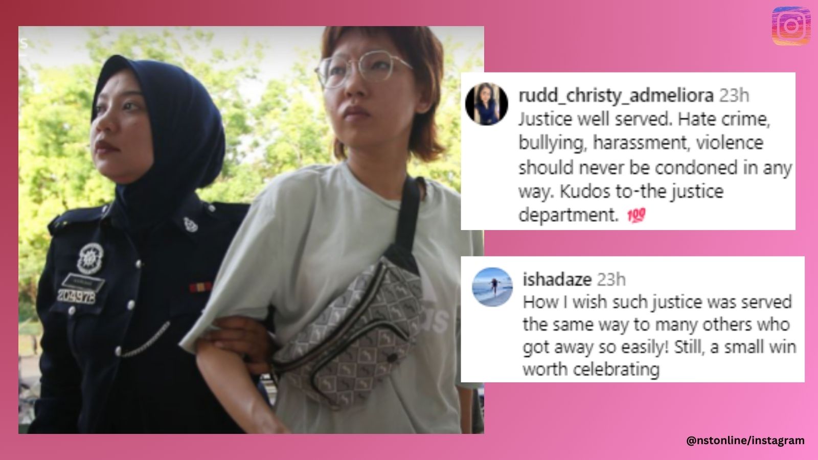 马来西亚女子因用羽绒服伤害男子而被判入狱10年，网友欢呼