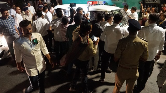 Karni Sena members detained, Bhupendra Patel, Gujarat cm poll pitch, narendra modi, Lok sabha elections 2024, Gujarat BJP poll campaign, Indian taxpayers, indian express news