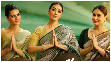 Crew stars Tabu, Kareena Kapoor and Kriti Sanon.