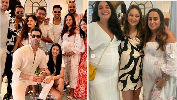 Varun Dhawan and Natasha Dalal host an intimate baby shower. (Photo: Instagram/veeduu_natsy_fanclub)