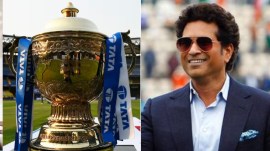 Starting with the CSK-MI match on Sunday, the voter’s pledge recorded by Tendulkar is being played at every stadium. (BCCI/File)