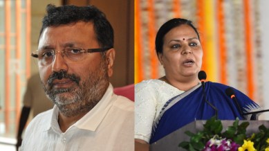Godda Lok Sabha Constituency: Nishikant Dubey, BJP (Left) and Dipika Pandey Singh, INC (Right)