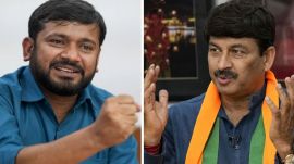 Manoj Tiwari Kanhaiya kumar