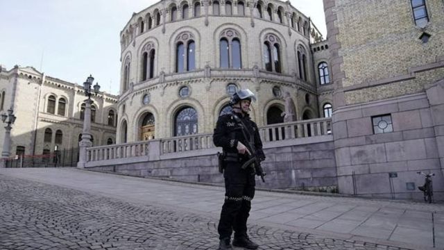 Norwegian parliament house Lockdown