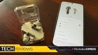 The Nothing Ear (R) earphones themselves are comfortable and easy to wear for long hours. (Nandagopal Rajan / Express photo)