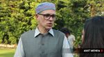 Leader Omar Abdullah during a press conference, in New Delhi, Monday. (Express Photo By Amit Mehra)