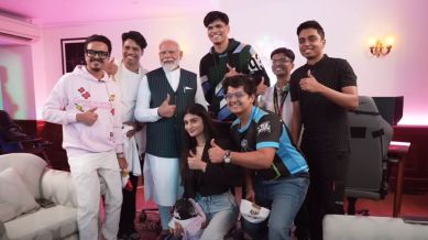 PM Modi alongside Indian gamers in 2024 video