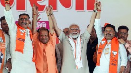 Day after, PM outreach in Aligarh: ‘Ended triple talaq, raised Haj quota’