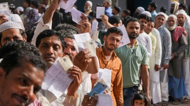 Lok Sabha elections 2024, up first phase polling, UP voter turnout, first voters turnout, Election Commission, Lok Sabha Elections 2024 Odisha Assembly Elections 2024 Andhra Pradesh Assembly Elections 2024 Arunachal Pradesh Assembly Elections 2024 Sikkim Assembly Elections 2024, indian express news