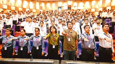 Lok Sabha Elections 2024, Rashtriya Raksha University, Lok Sabha polls, gujarat college campuses, gujarat first-time voters, Ahmedabad news, Gujarat news, India news, Indian express, Indian express India news, Indian express India
