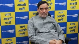 AAP collective fast, AAP protest against Kejriwal’s arrest, Arvind Kejriwals arrest, Aam Aadmi Party, Arvind Kejriwal, Gopal Rai, Jantar Mantar congregation, indian express news