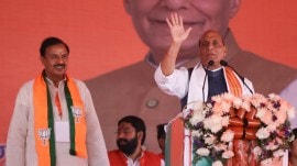 Rajnath Singh in Dadri on Tuesday. Praveen Khanna Narendra Modi, rajnath singh, Greater Noida, rajnath singh on modi, Indian express news, current affairs