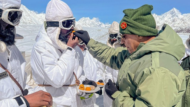 Rajnath Singh hails bravery, ‘iron will’ of soldiers in Siachen