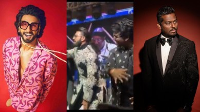 Ranveer Singh and Atlee shake a leg at director Shankar's daughter, Aishwarya's wedding. (Photo: Instagram/ranveersingh/atlee47/directorshankar)