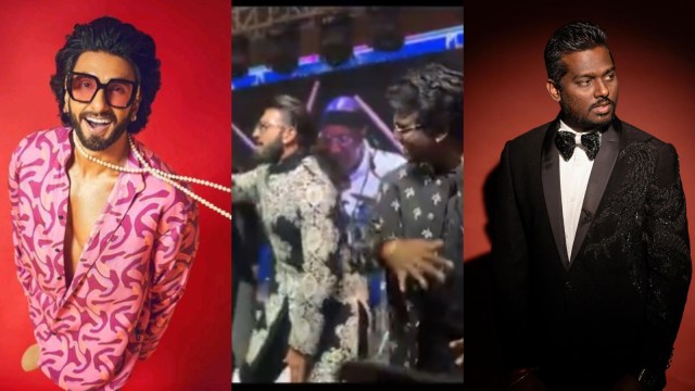 Ranveer Singh and Atlee shake a leg at director Shankar's daughter, Aishwarya's wedding. (Photo: Instagram/ranveersingh/atlee47/directorshankar)