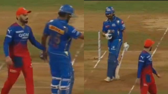 Watch: Virat Kohli teases Rohit Sharma at Wankhede during MI vs RCB ...