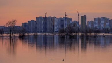 Russia flooded region