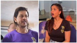 Shah Rukh Khan and Suhana Khan attended KKR match in Kolkata on Sunday
