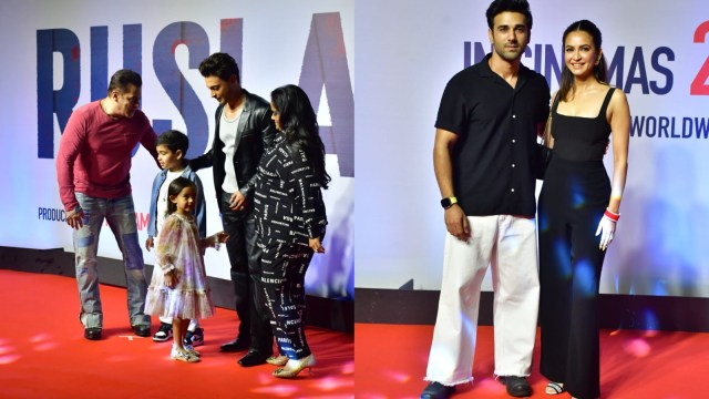 Salman Khan- Aayush Sharma- Pulkit Samrat- Kriti Kharbanda- Ruslaan screening