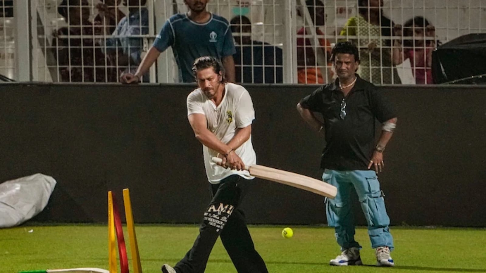Shah Rukh Khan and son AbRam Khan added fun to KKR’s raining session as the