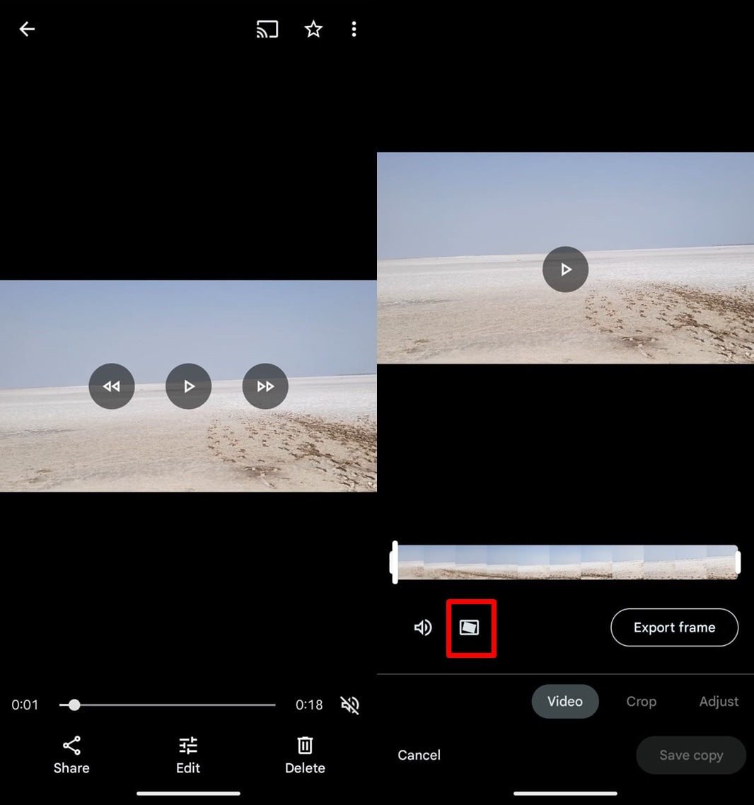 Stabilise videos