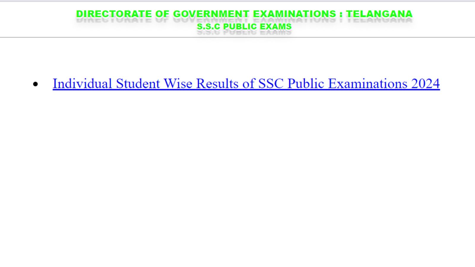 TS SSC 10th Result 2024 Websites to check result at bse.telangana.gov