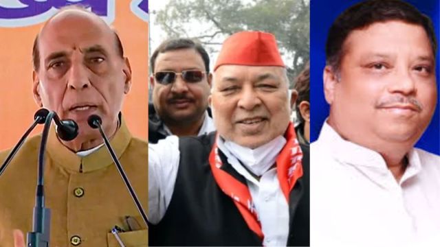 In Lucknow Lok Sabha constituency: BJP's Rajnath Singh vs SP's Ravidas Mehrotra, BSP Sarvar Malik