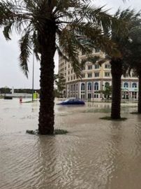 Cars floating, airport and malls flooded in Dubai as UAE receives ‘highest-ever’ rain