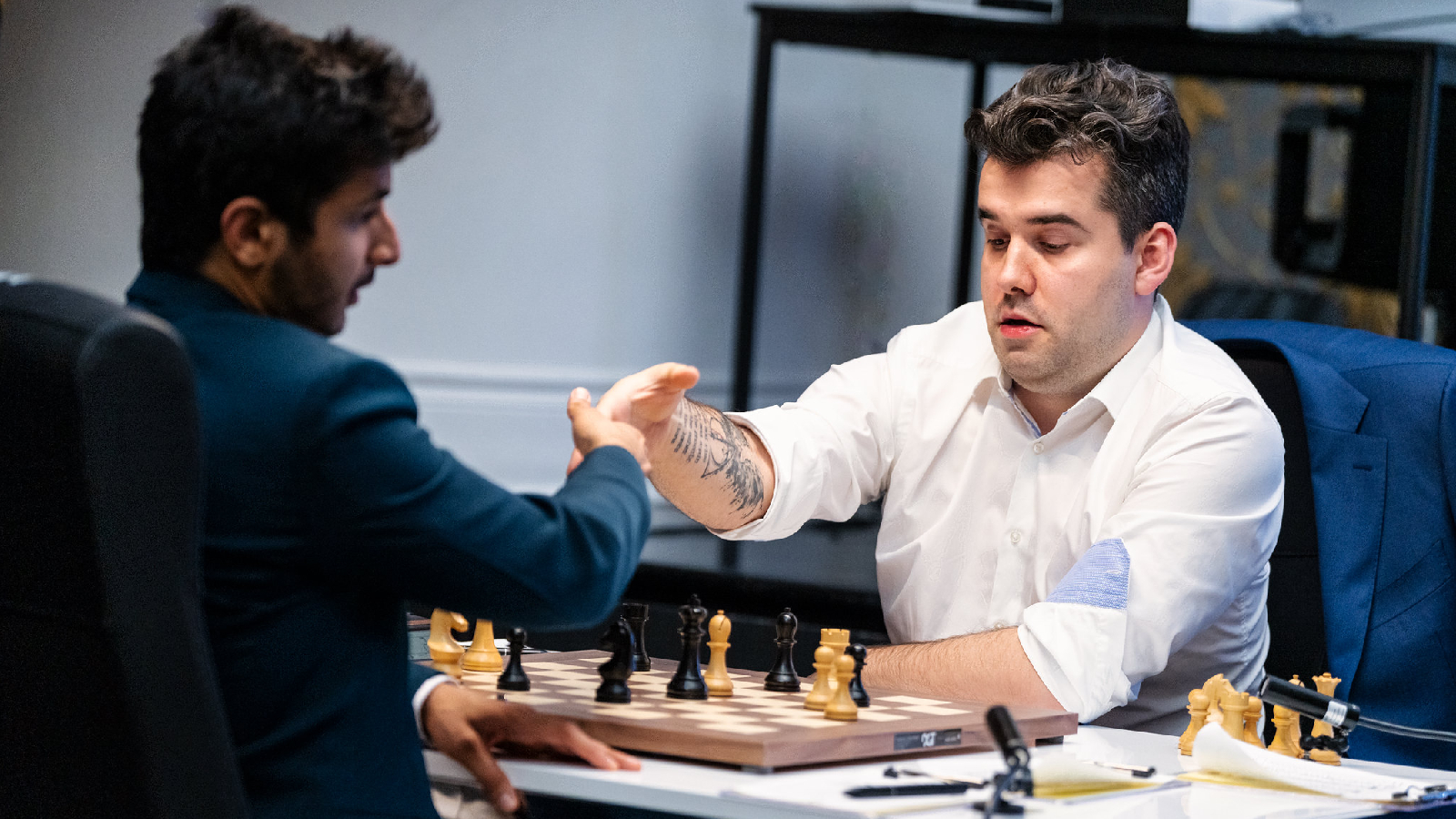 Candidates chess results and standings after Round 11: Ian Nepomniachtchi beats Vidit Gujrathi to take sole lead leaving Gukesh in 2nd spot