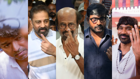 Tamil celebrities cast their vote