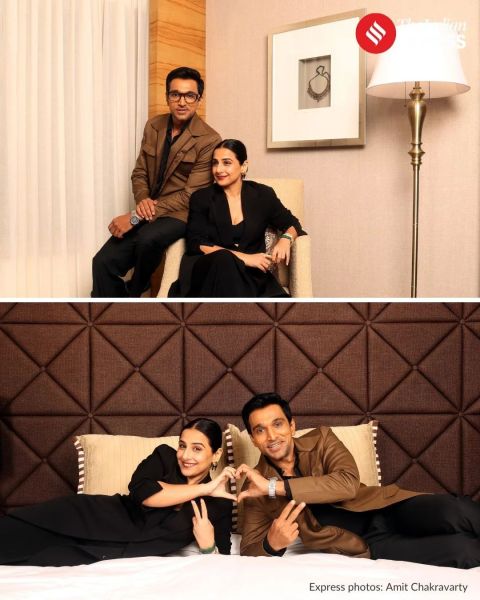 Vidya Balan, Pratik Gandhi at Expresso. 