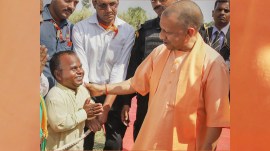 Yogi Adityanath, Akhilesh Yadav Ghazipur visit, criminals fatiha, Yogi slams Oppn leaders, Samajwadi Party, Congress, BSP, hate righteousness, Mukhtar Ansari death, indian express news