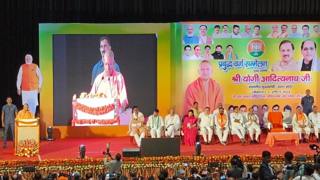 Yogi Adityanath, BJP LS campaign, Noida Metro, jewar airport, ,Yogi addresses Gautam Buddha Nagar voters, BJP Gautam Buddha Nagar campaign, Lok Sabha Elections 2024 Odisha Assembly Elections 2024 Andhra Pradesh Assembly Elections 2024 Arunachal Pradesh Assembly Elections 2024 Sikkim Assembly Elections 2024