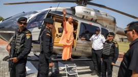 zero tolerance policy, ZTP against terrorism, Zero tolerance against terror, Yogi Adityanath, Narendra Modi, Yogi poll meet, Lok Sabha polls, pakistan air strike, Pulwama attack, Jammu & Kashmir issues, indian express news