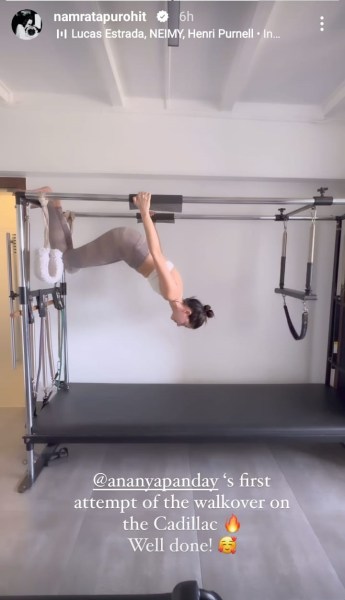 Ananya Panday Pilates