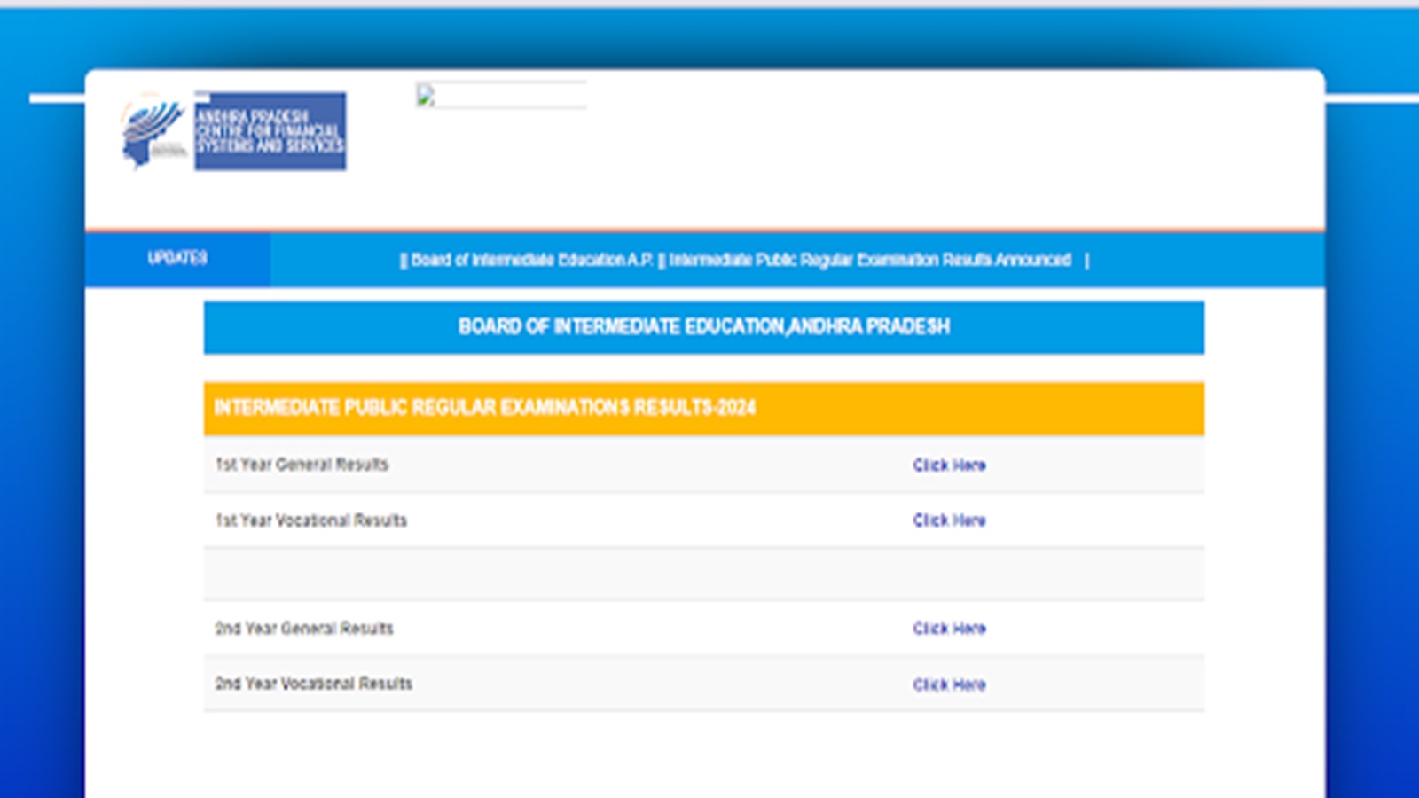 AP Inter Supplementary Results 2024, AP Inter Supply 1st year Results