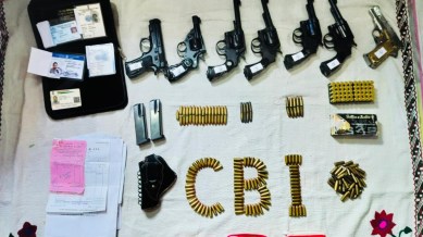 arms ammunition sandeshkhali