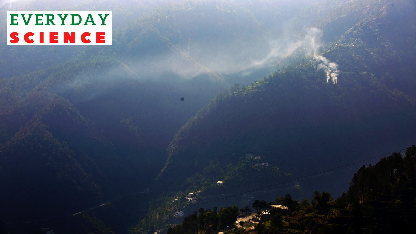 Forest fire in Chamba, Uttarakhand, in 2018.