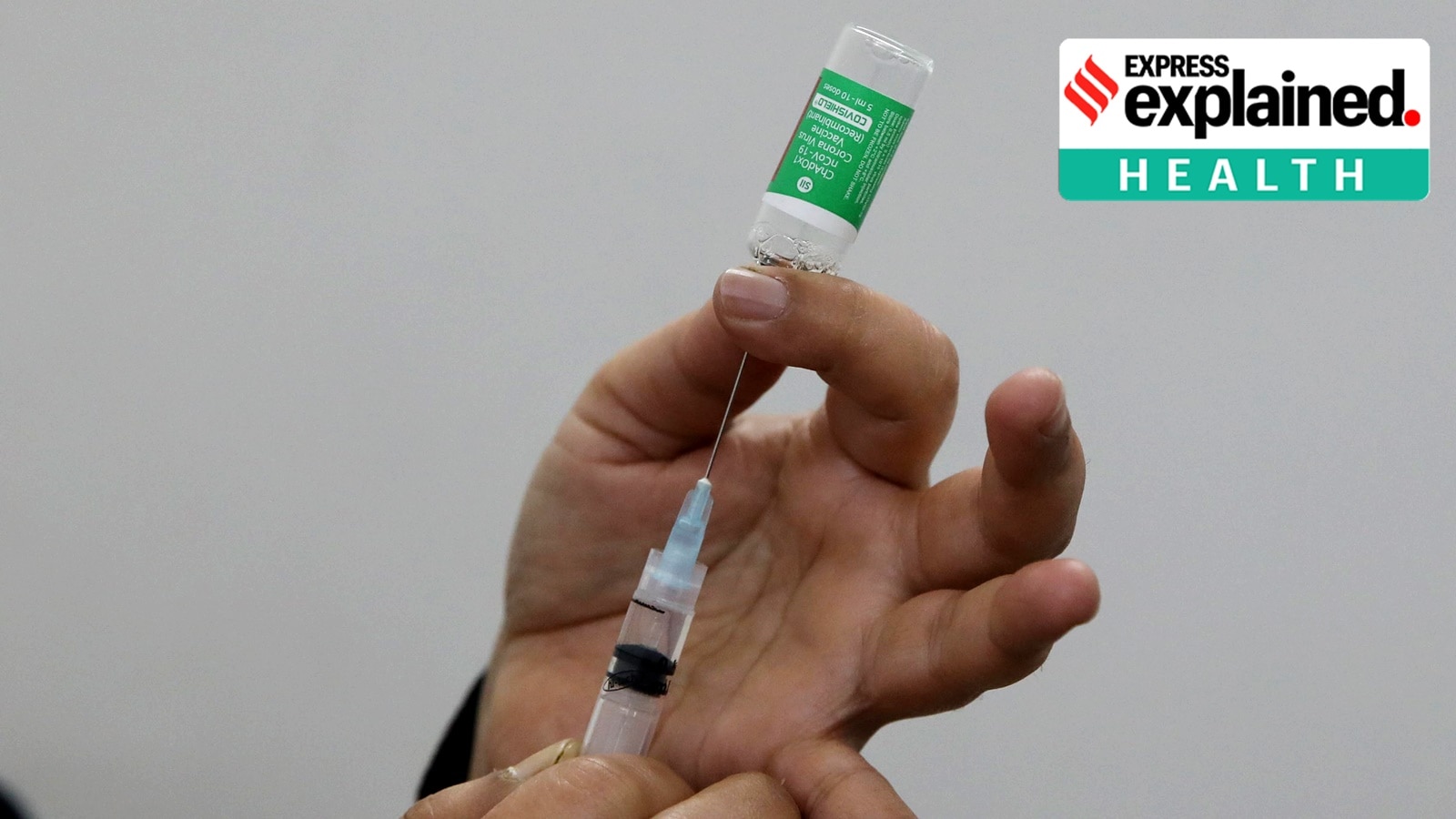 Astrazeneca's Covishield vaccine being readied for administration.