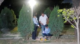 A glimpse from the site where the incident took place in Chandigarh. (Express Photo)