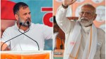 From left: Congress leader Rahul Gandhi and Prime Minister Narendra Modi during their elections campaigns for the upcoming Lok Sabha Elections. (PTI Photos)