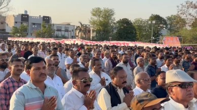 Kshatriya community convention, Purushottam Rupala, Rupalas Lok Sabha candidature, Rupalas candidature withdrawal, Kshatriya community demands, protest against Rupala, indian express news