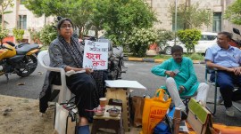 TMC protest after ECI meeting