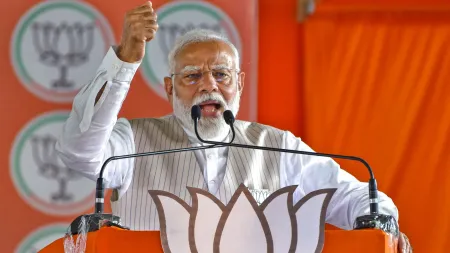 PM Modi is expected to address public meetings in the Banaskantha and Sabarkantha Lok Sabha constituencies, which is expected to boost the BJP’s electioneering in Gujarat. (PTI)