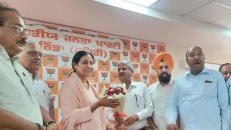 Parampal Kaur Sidhu, 59, made headlines when she resigned as an IAS officer on April 3. On April 11, Sidhu and her husband, Gurpreet Singh Maluka, a former Shiromani Akali Dal general secretary, joined the BJP. (File Photo)