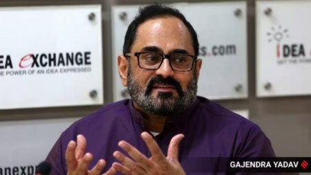 Chandrasekhar is up against three-time sitting MP Shashi Tharoor of the Congress and CPI's Pannyan Raveendran in Thiruvananthapuram, which goes to poll along with all the other 19 Lok Sabha seats in Kerala on April 26. (File Photo)