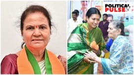 Two women debutantes are in the fray from the Davanagere Lok Sabha seat, which votes on May 7 – the BJP's Gayathri Siddeshwar (left) and the Congress's Dr Prabha Mallikarjun. (Express Photos)