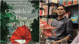 At the launch of his debut novel, Chronicle of an Hour and a Half (Rs 599, Westland Books) last week, at Lodi Colony’s The Bookshop, he was in conversation with Akshaya Mukul (Credits: Westland)
